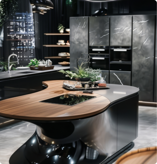 في عالم تصميم الديكور الداخلي (المطابخ)